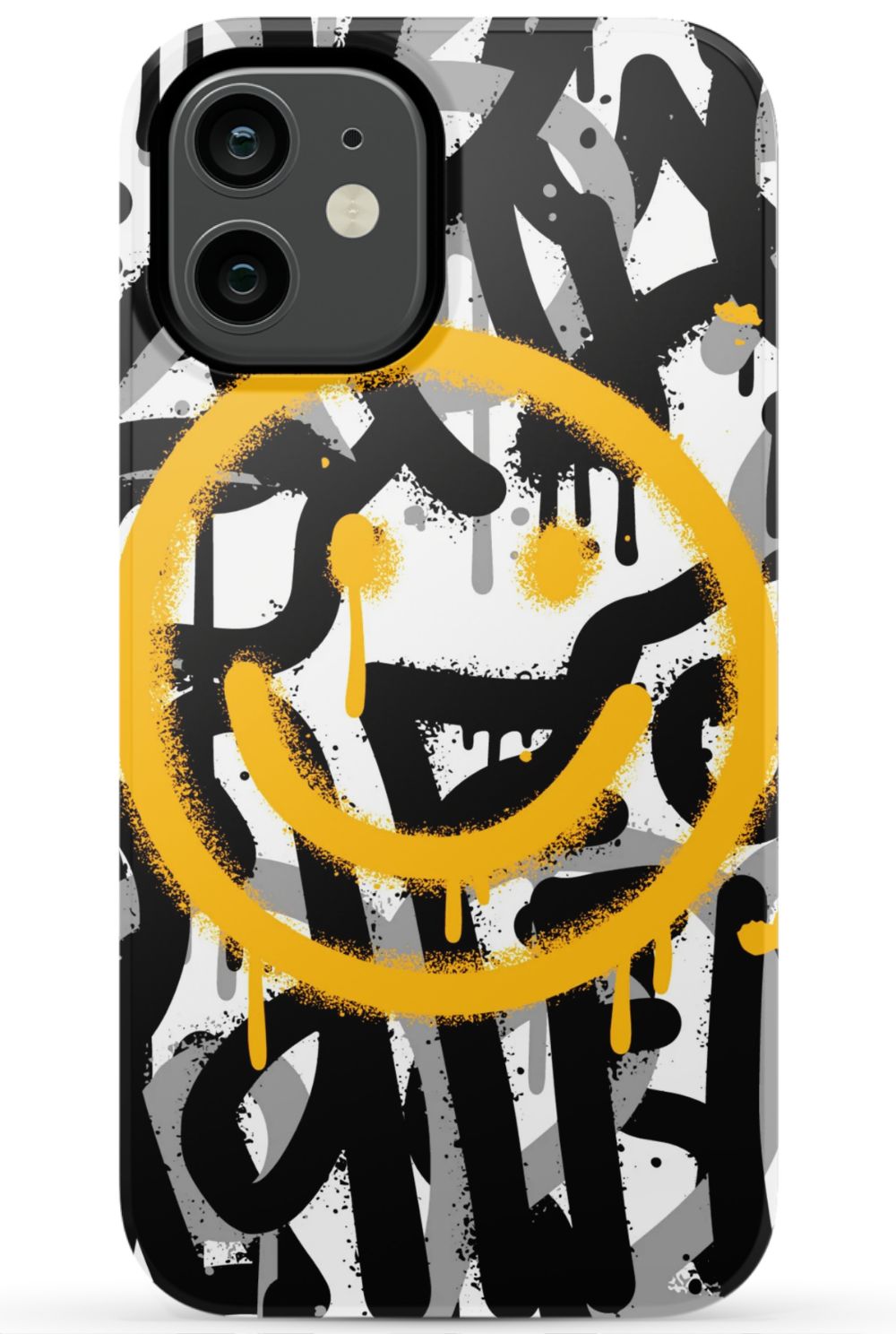 Sprayed Smiley Graffiti Phone Case - B7Cases
