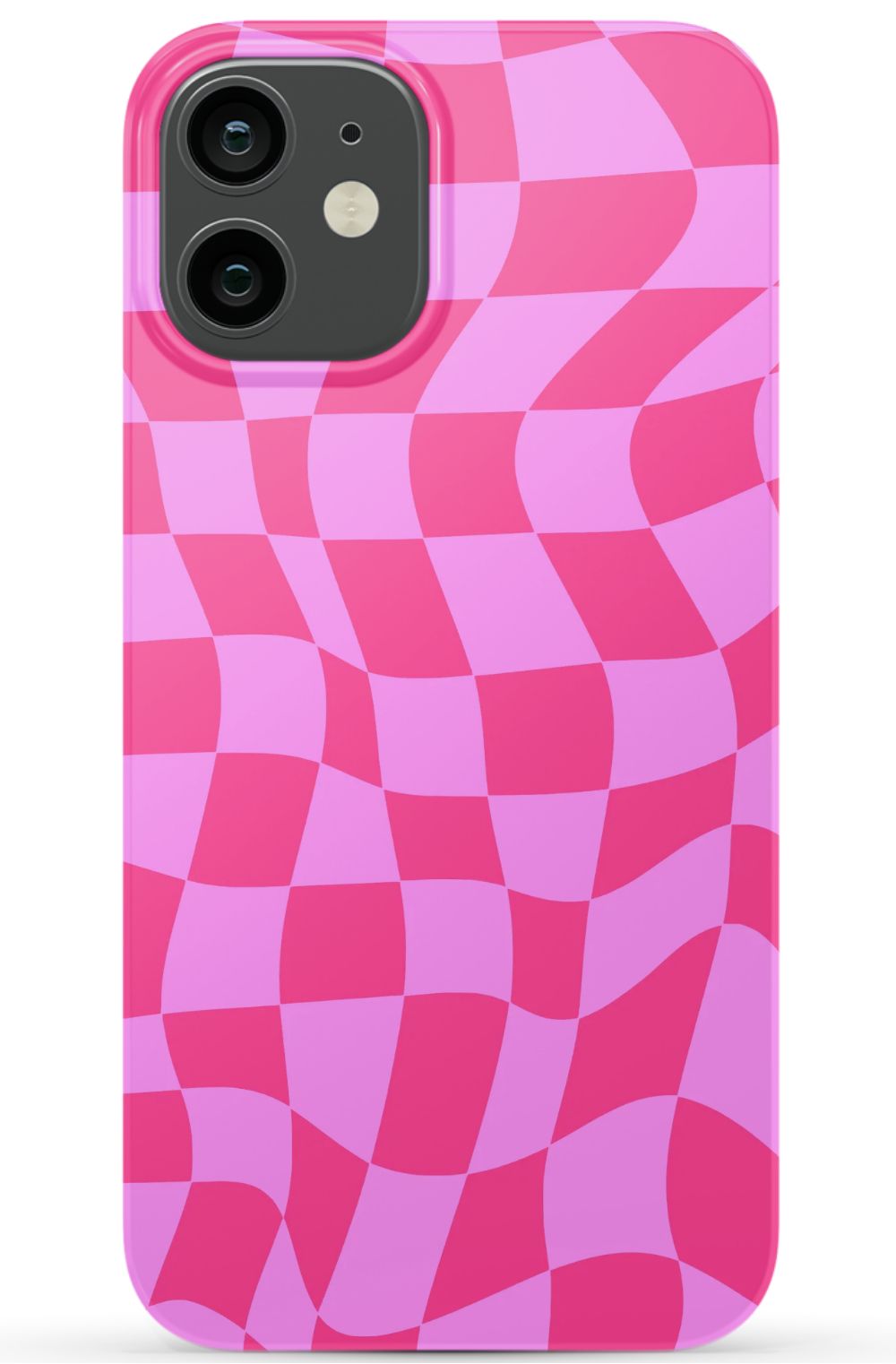 Pink Distorted Checkered Phone Case - B7Cases