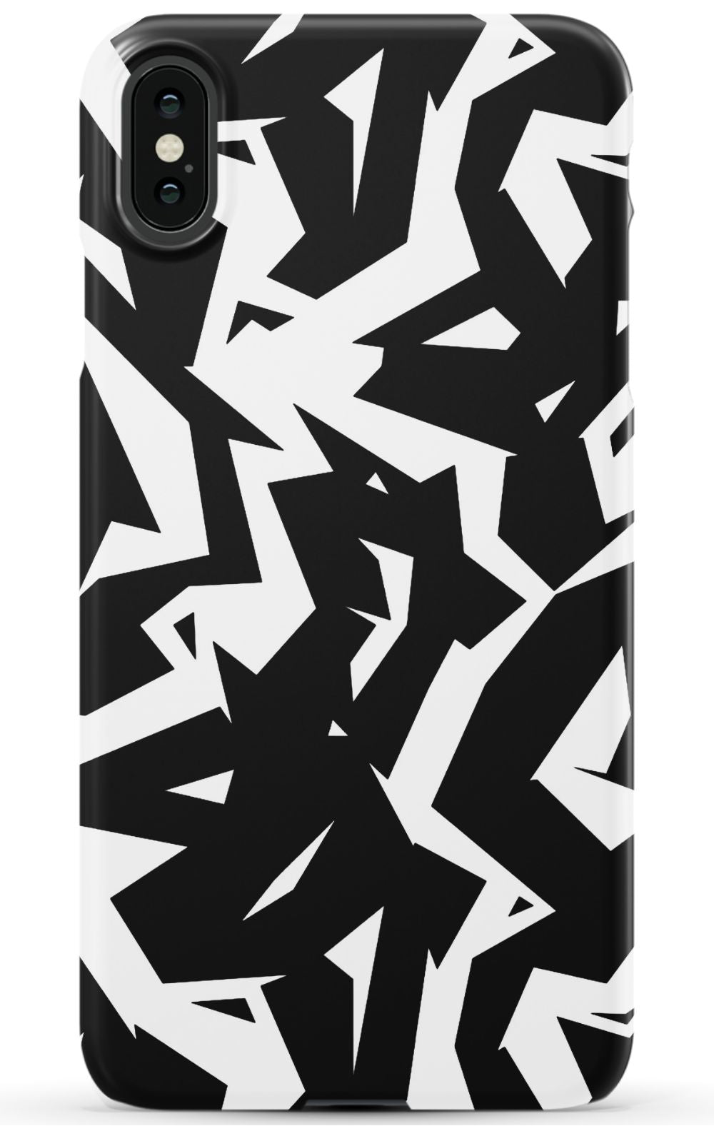 Black White Fragments Phone Case - B7Cases