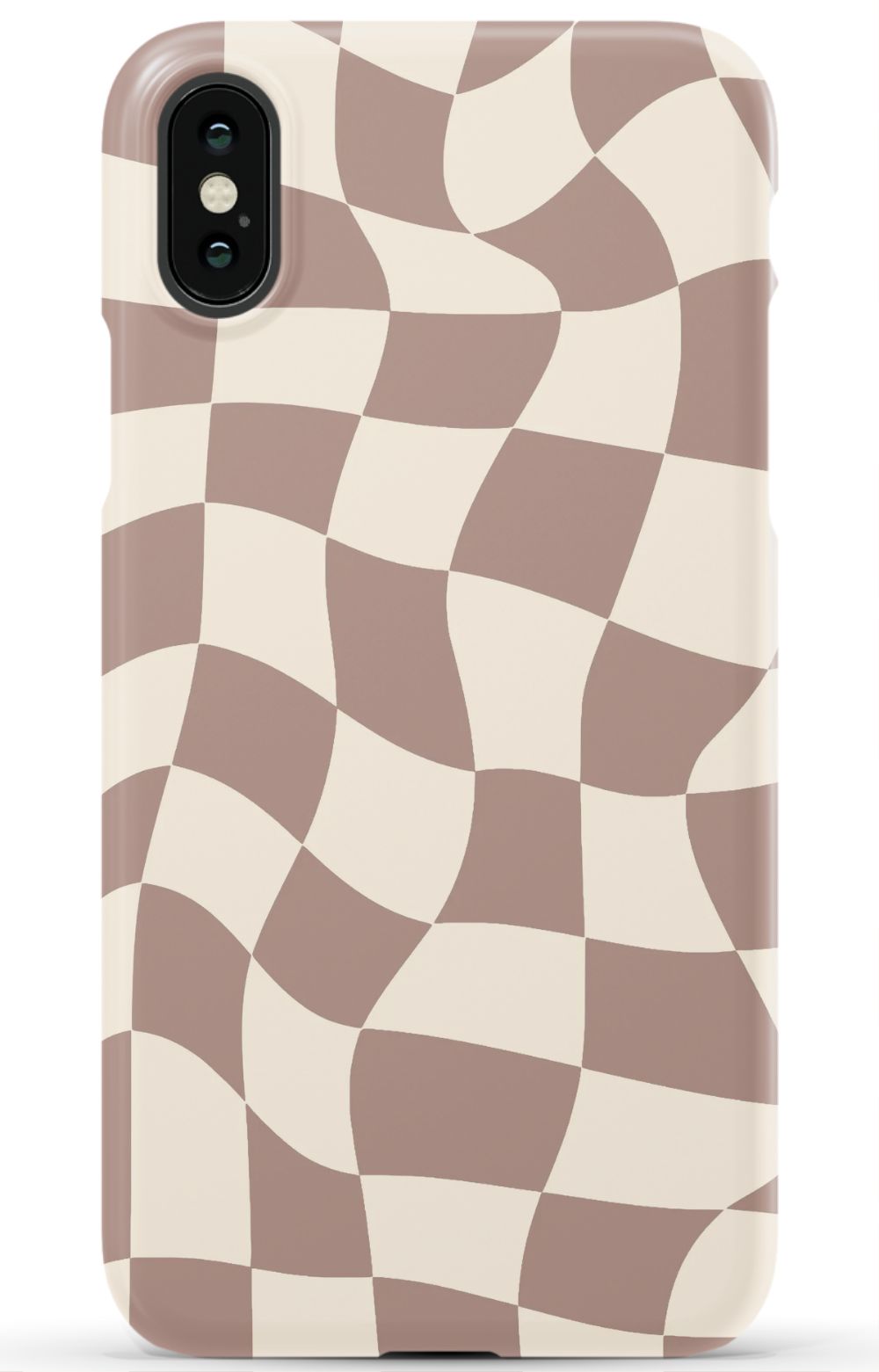 Light Brown Checkered Phone Case - B7Cases