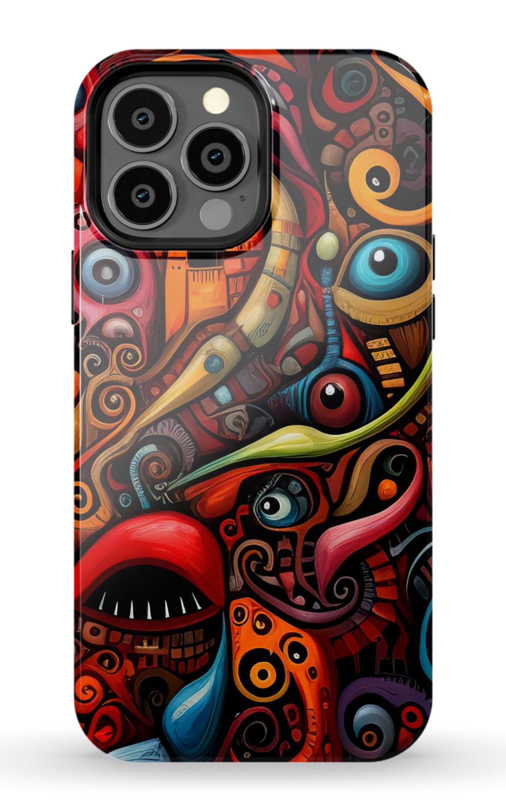 Psychedelic Eyes Graffiti Phone Case - B7Cases