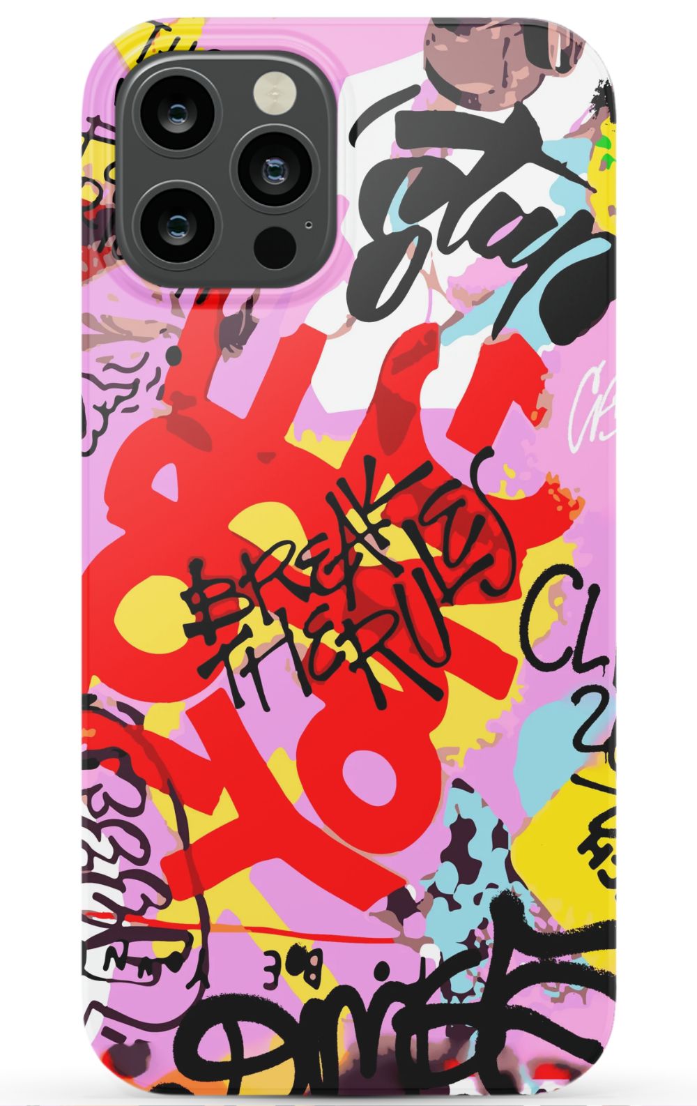 Break The Rules Graffiti Phone Case - B7Cases