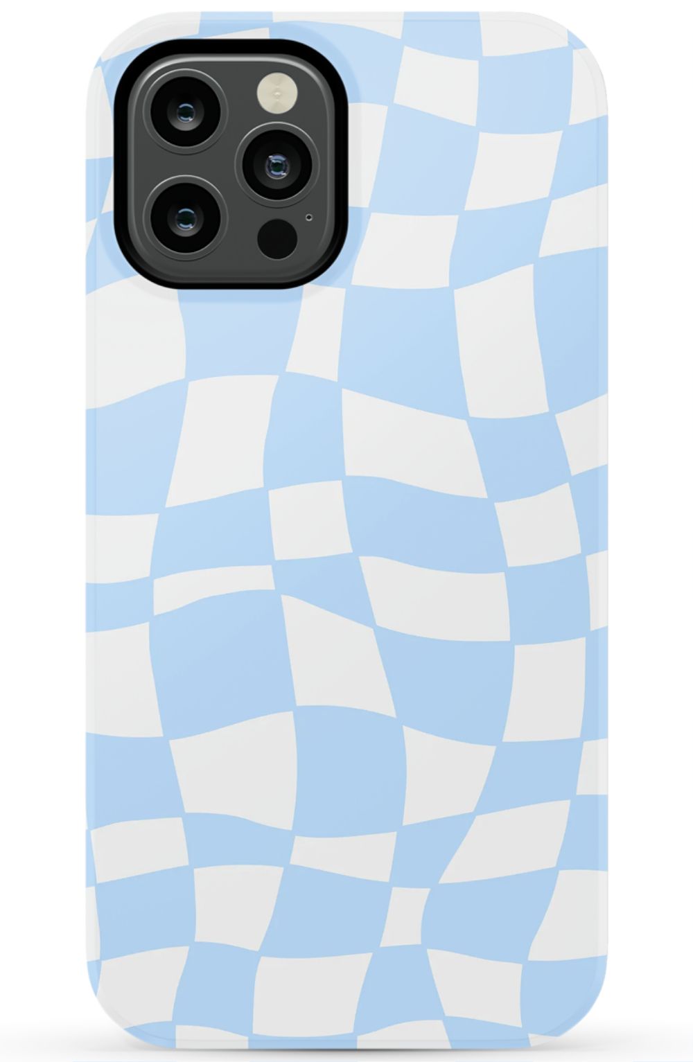 Light Blue Checkered Phone Case - B7Cases