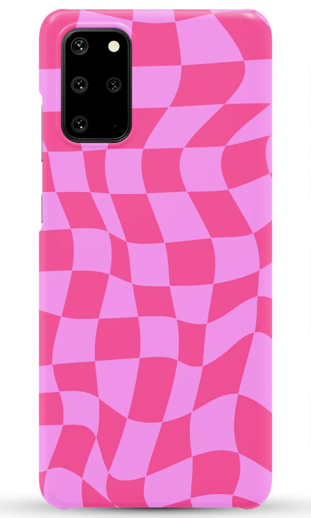 Pink Distorted Checkered Phone Case - B7Cases