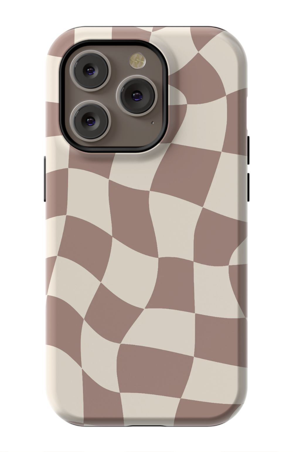 Light Brown Checkered Phone Case - B7Cases