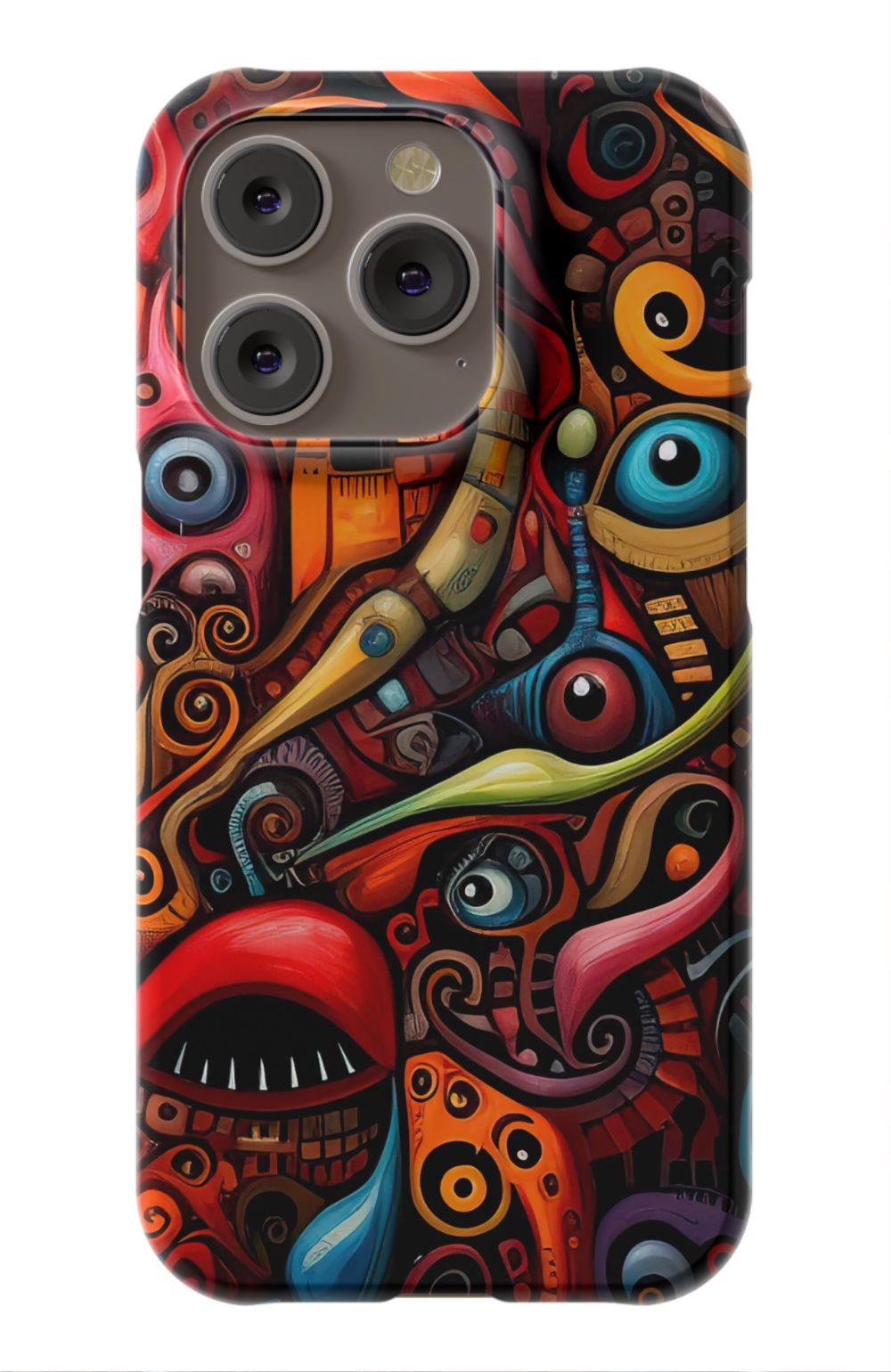 Psychedelic Eyes Graffiti Phone Case - B7Cases
