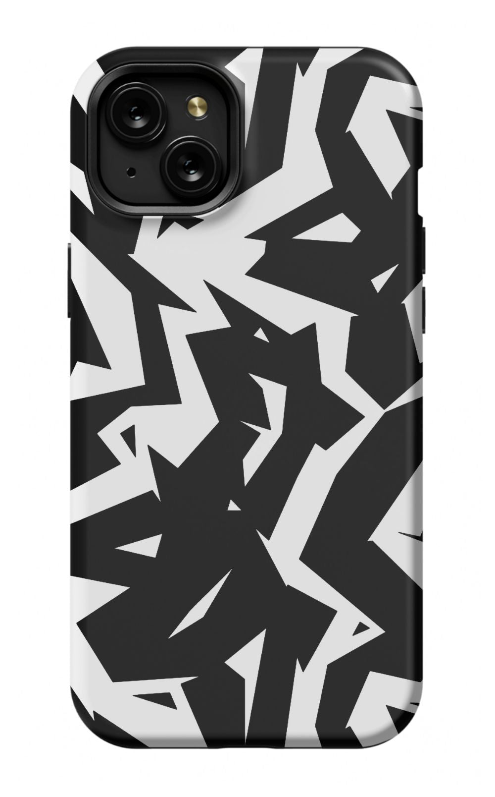 Black White Fragments Phone Case - B7Cases