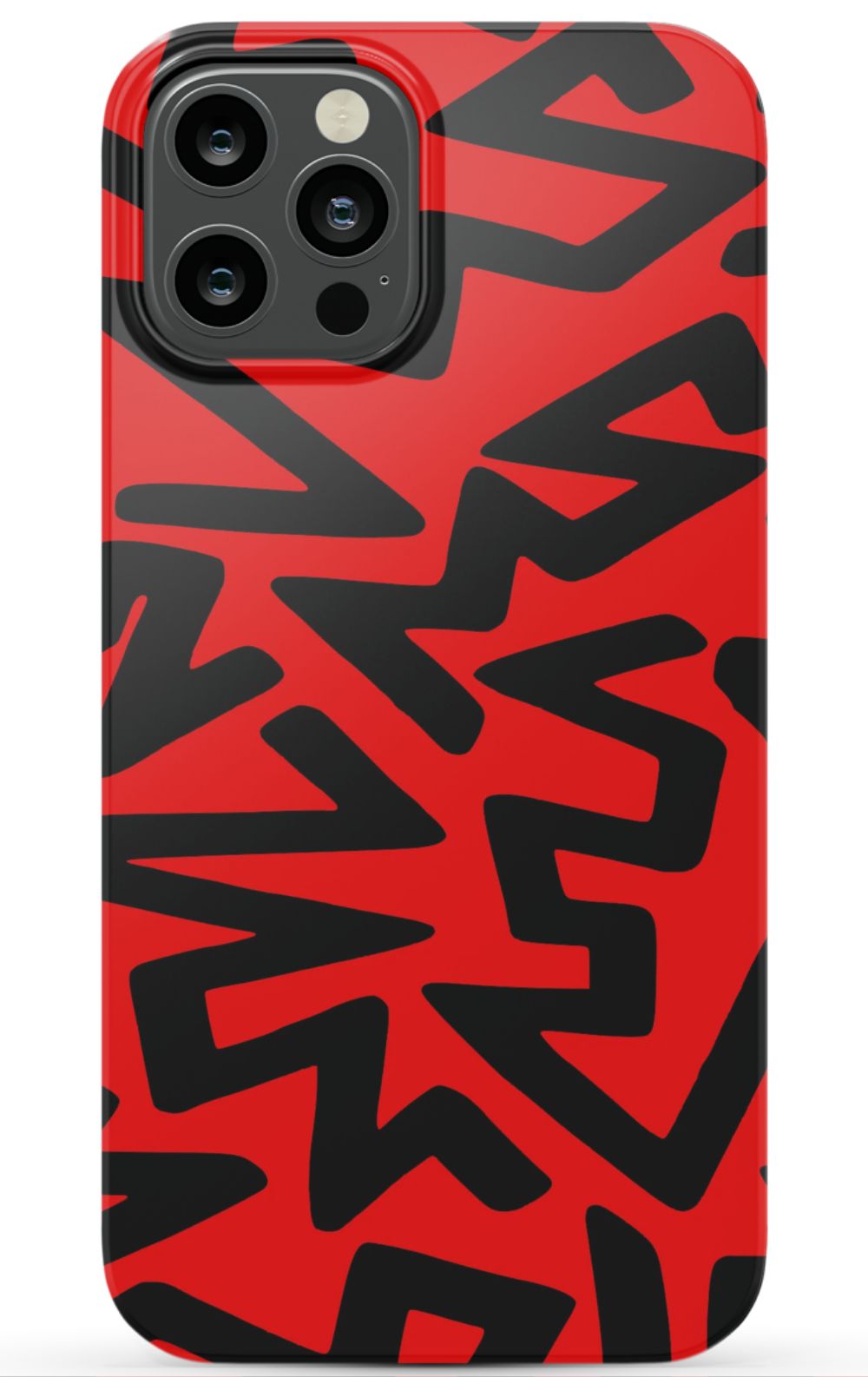 Red Abstract Shapes Phone Case - B7Cases