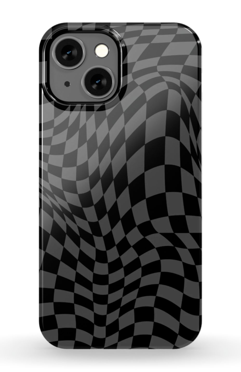 Gray Distorted Checkered Phone Case - B7Cases