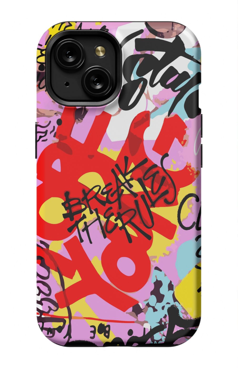 Break The Rules Graffiti Phone Case - B7Cases