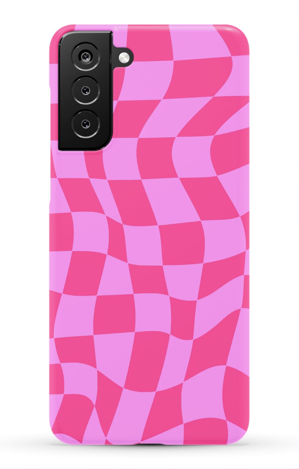 Pink Distorted Checkered Phone Case - B7Cases