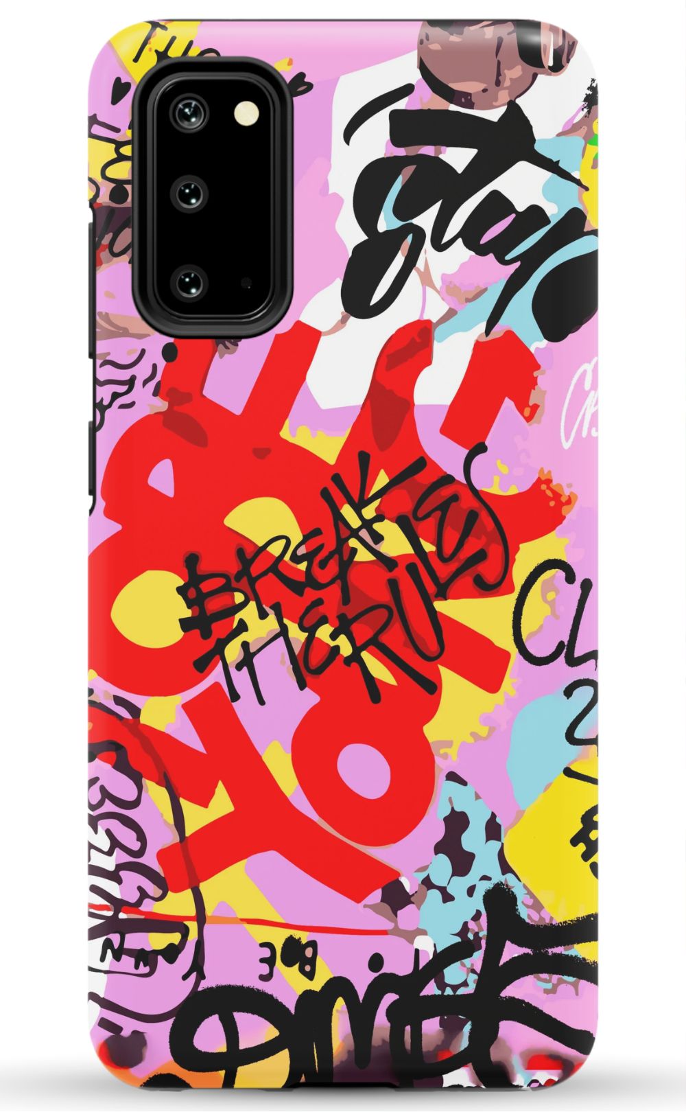 Break The Rules Graffiti Phone Case - B7Cases