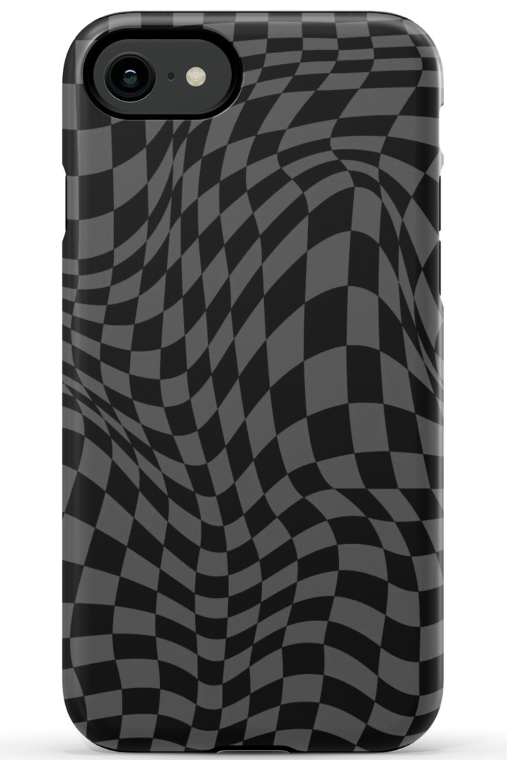 Gray Distorted Checkered Phone Case - B7Cases