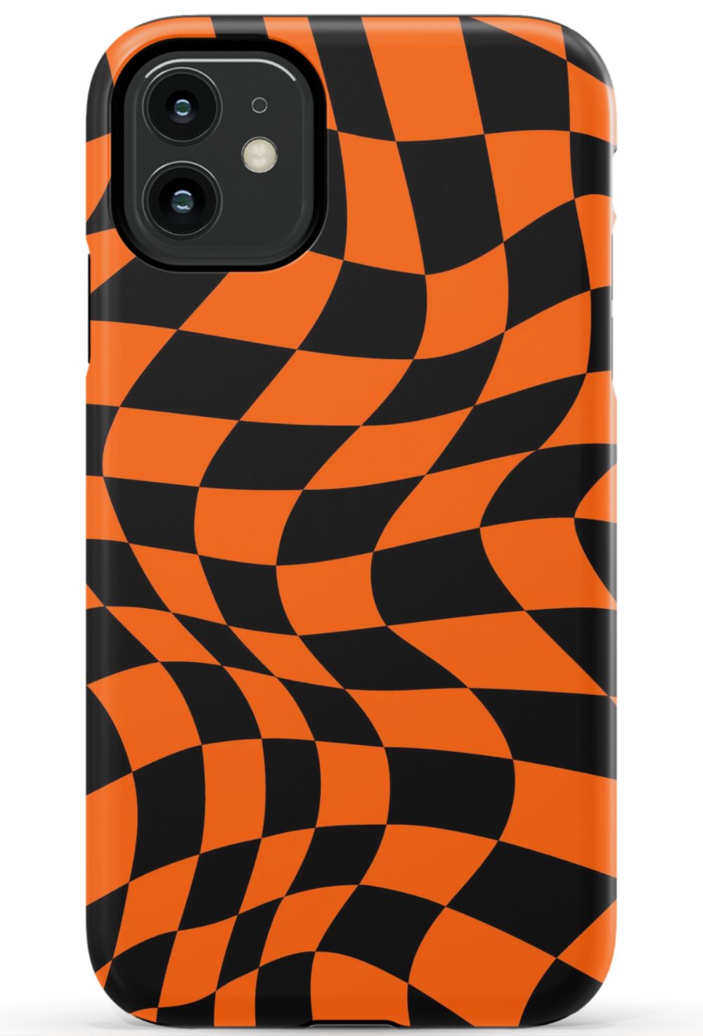 Orange Black Checkered Phone Case - B7Cases