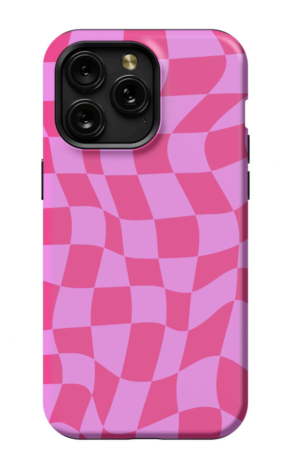 Pink Distorted Checkered Phone Case - B7Cases
