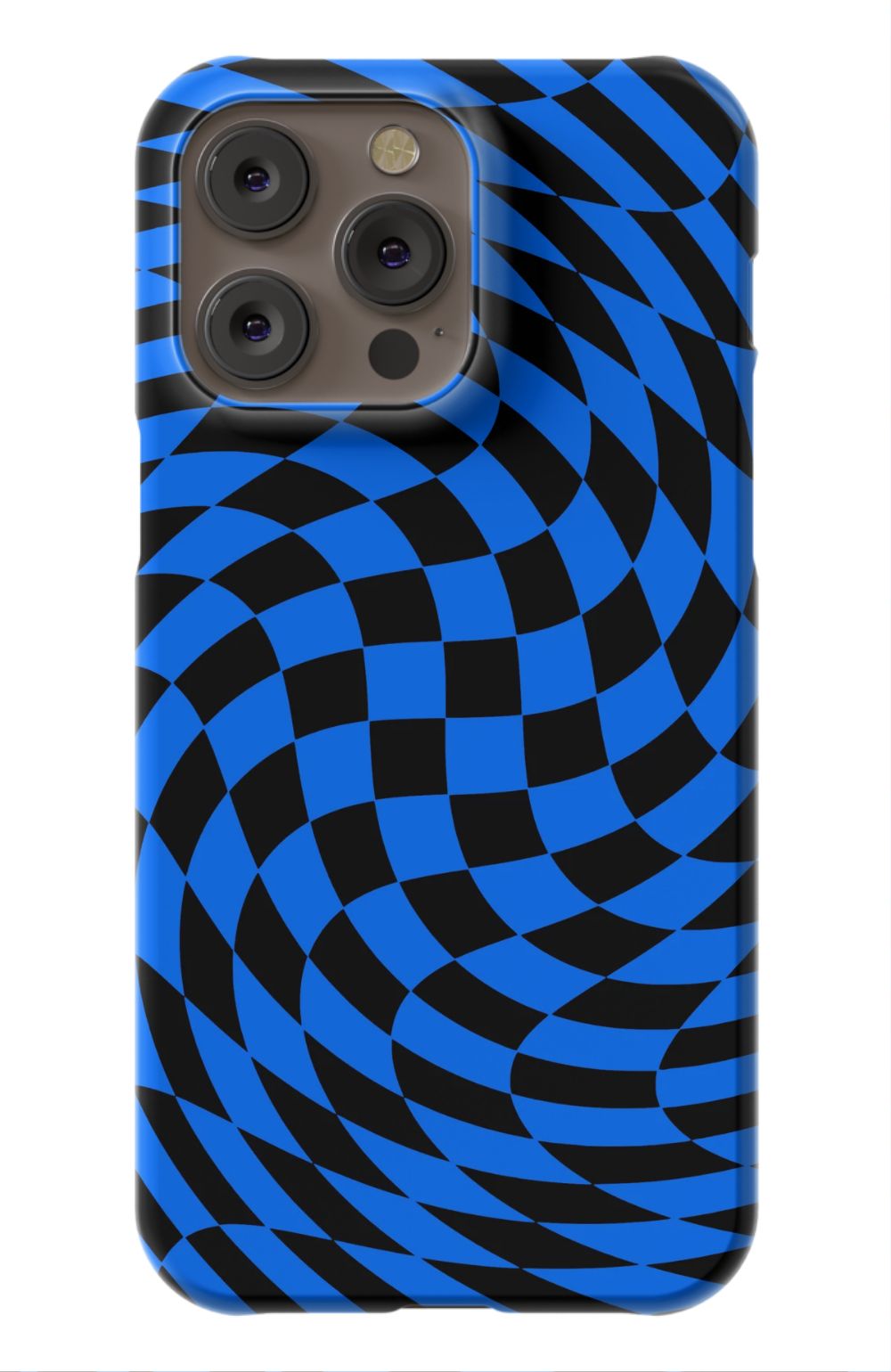 Twisted Blue Checkered Phone Case - B7Cases