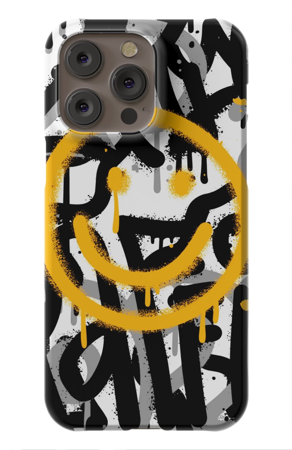 Sprayed Smiley Graffiti Phone Case - B7Cases