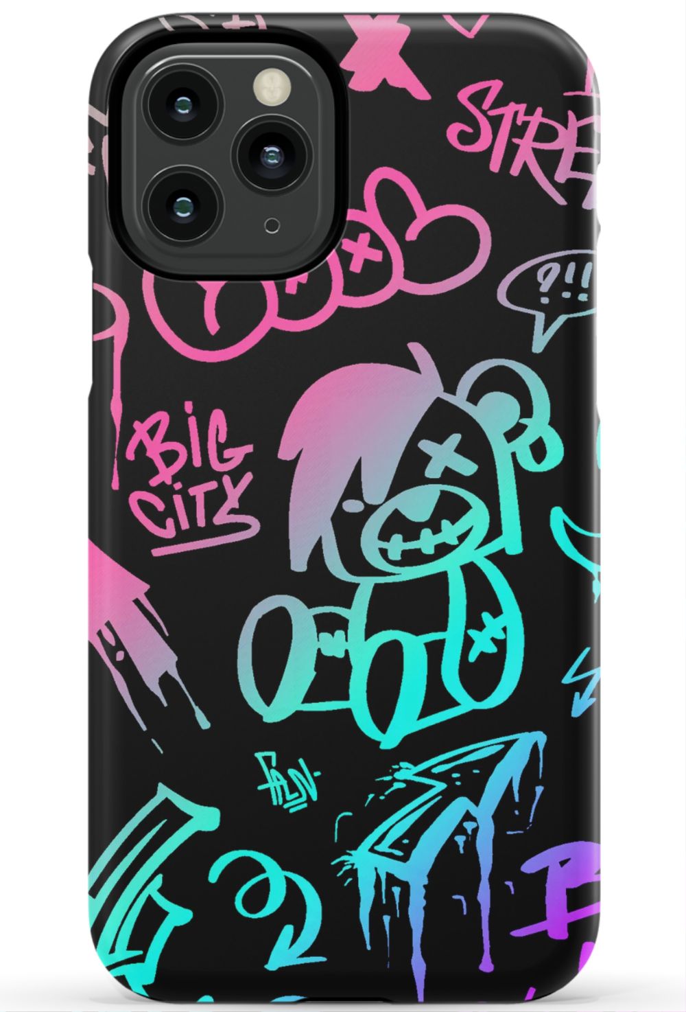 Neon Stickers Graffiti Phone Case - B7Cases