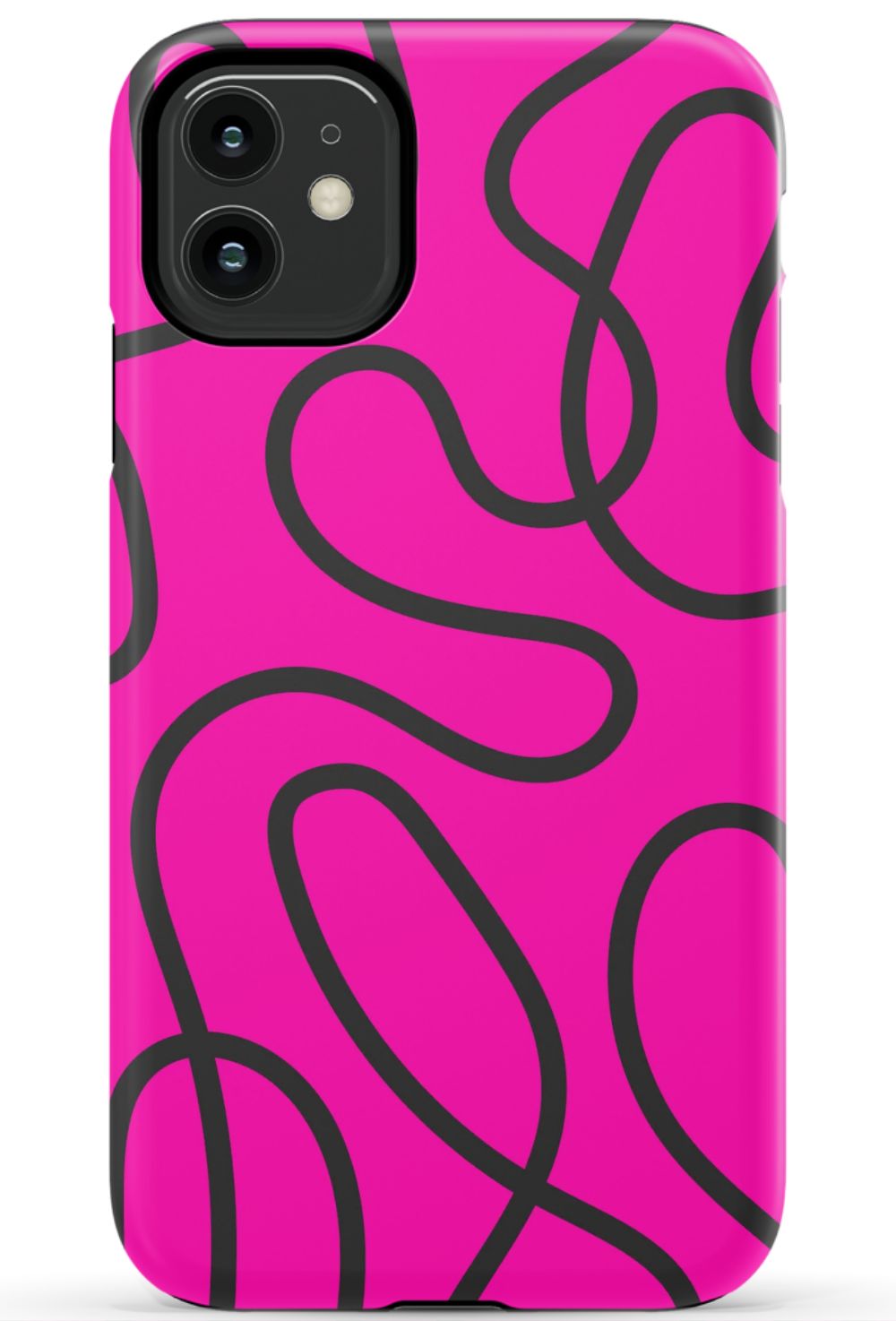 Pink Abstract Squiggles Phone Case - B7Cases