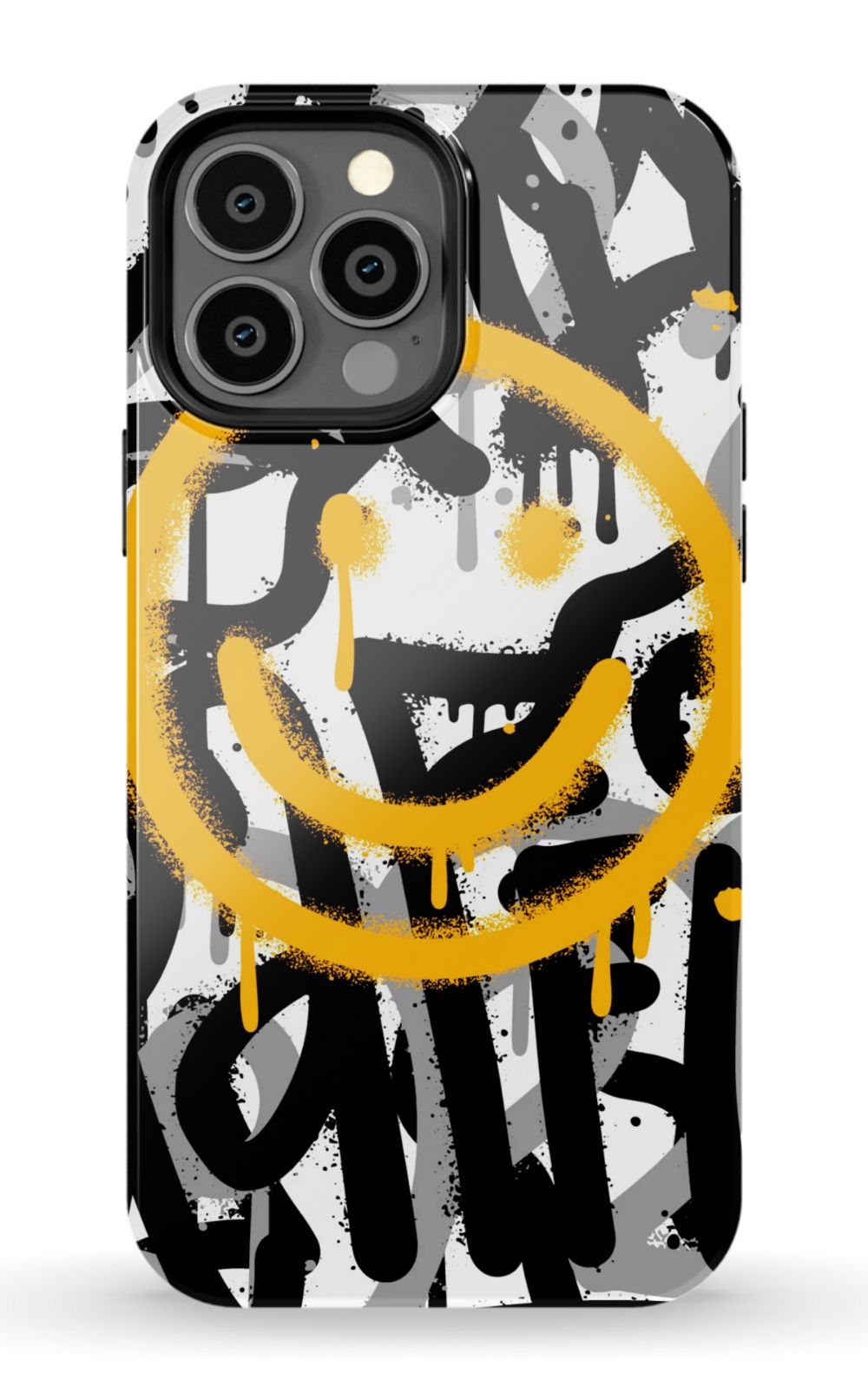 Sprayed Smiley Graffiti Phone Case - B7Cases