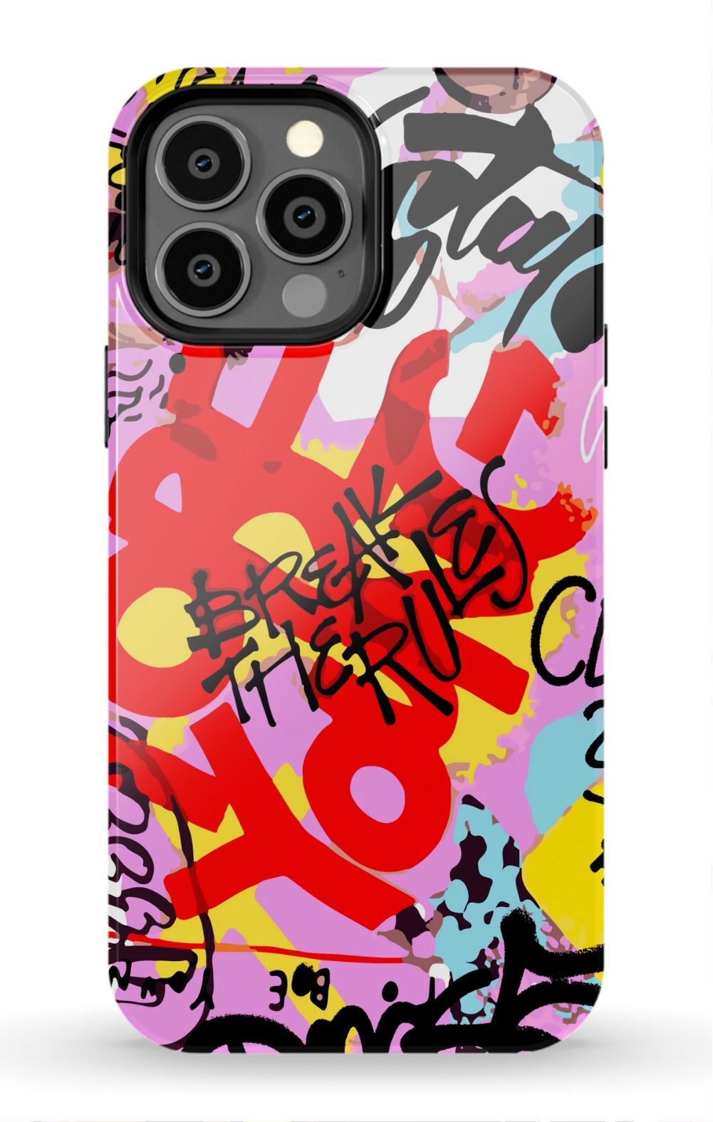 Break The Rules Graffiti Phone Case - B7Cases