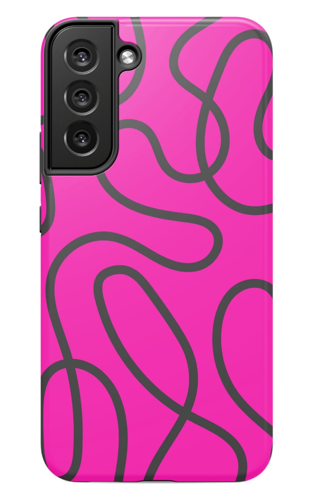 Pink Abstract Squiggles Phone Case - B7Cases
