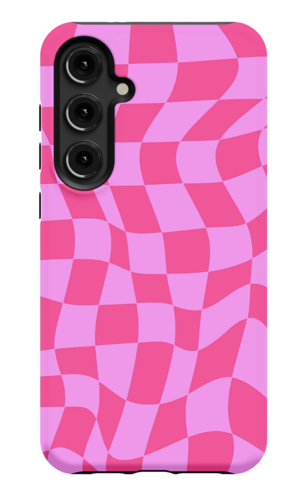 Pink Distorted Checkered Phone Case - B7Cases