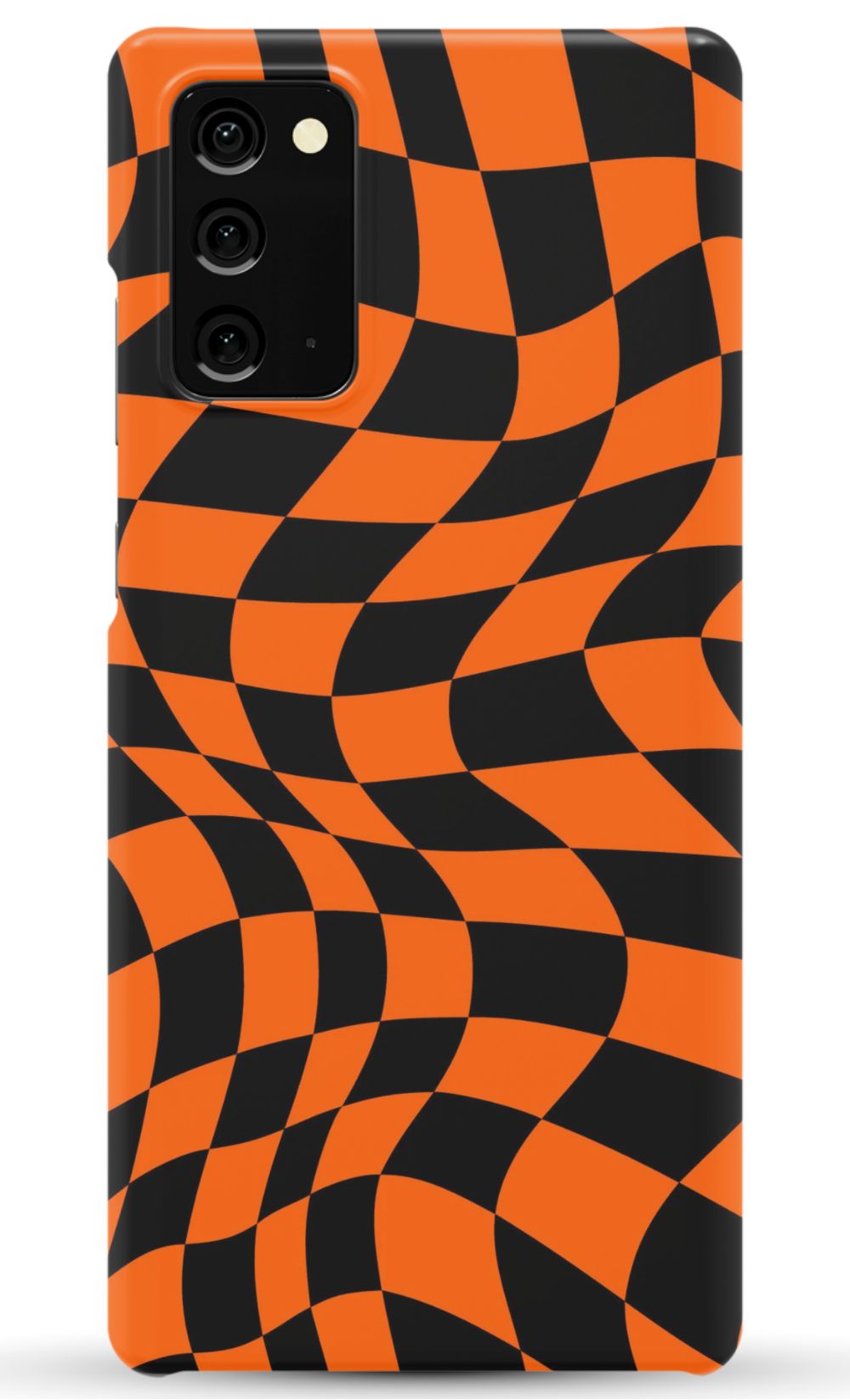 Orange Black Checkered Phone Case - B7Cases