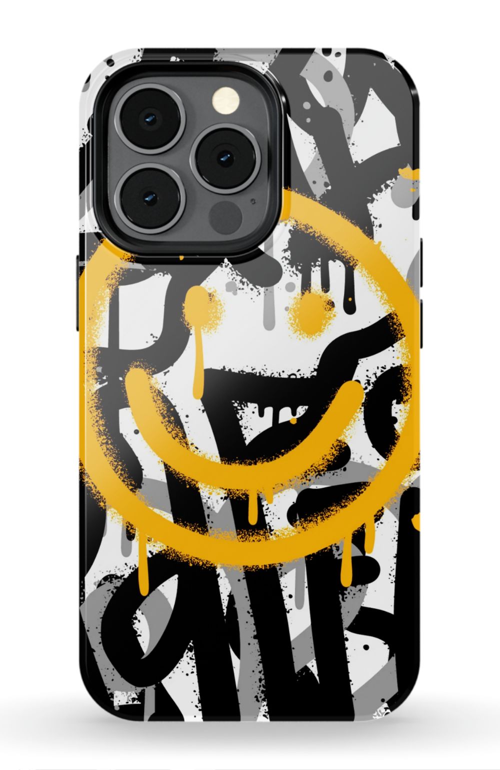 Sprayed Smiley Graffiti Phone Case - B7Cases