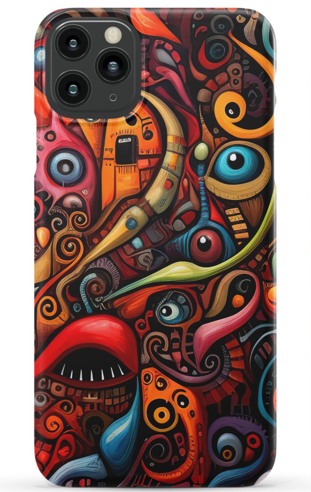 Psychedelic Eyes Graffiti Phone Case - B7Cases