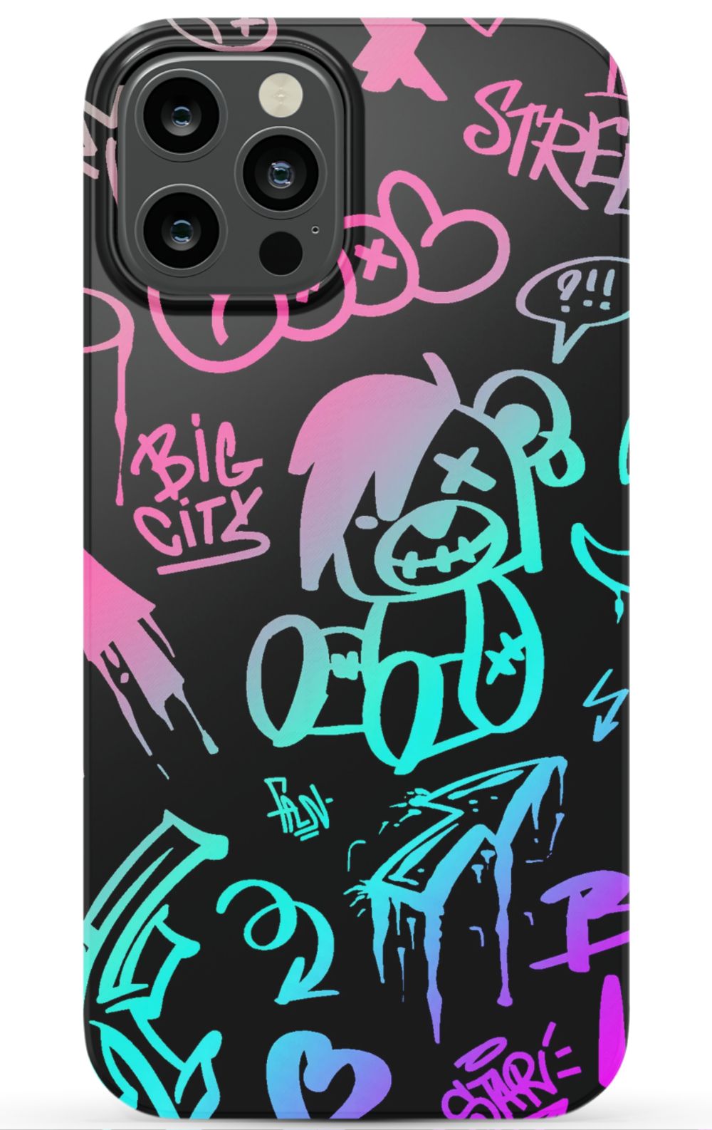 Neon Stickers Graffiti Phone Case - B7Cases