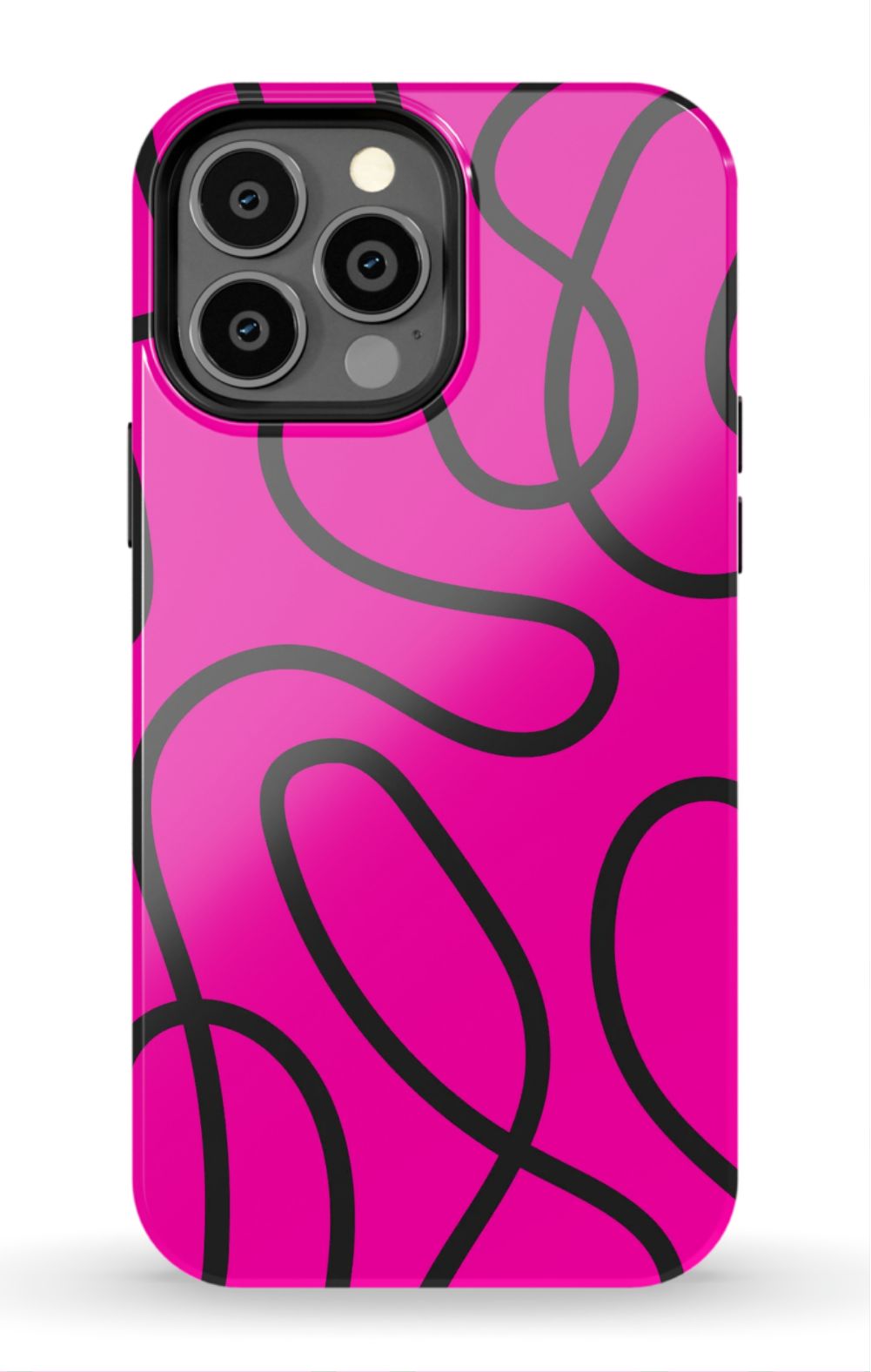 Pink Abstract Squiggles Phone Case - B7Cases