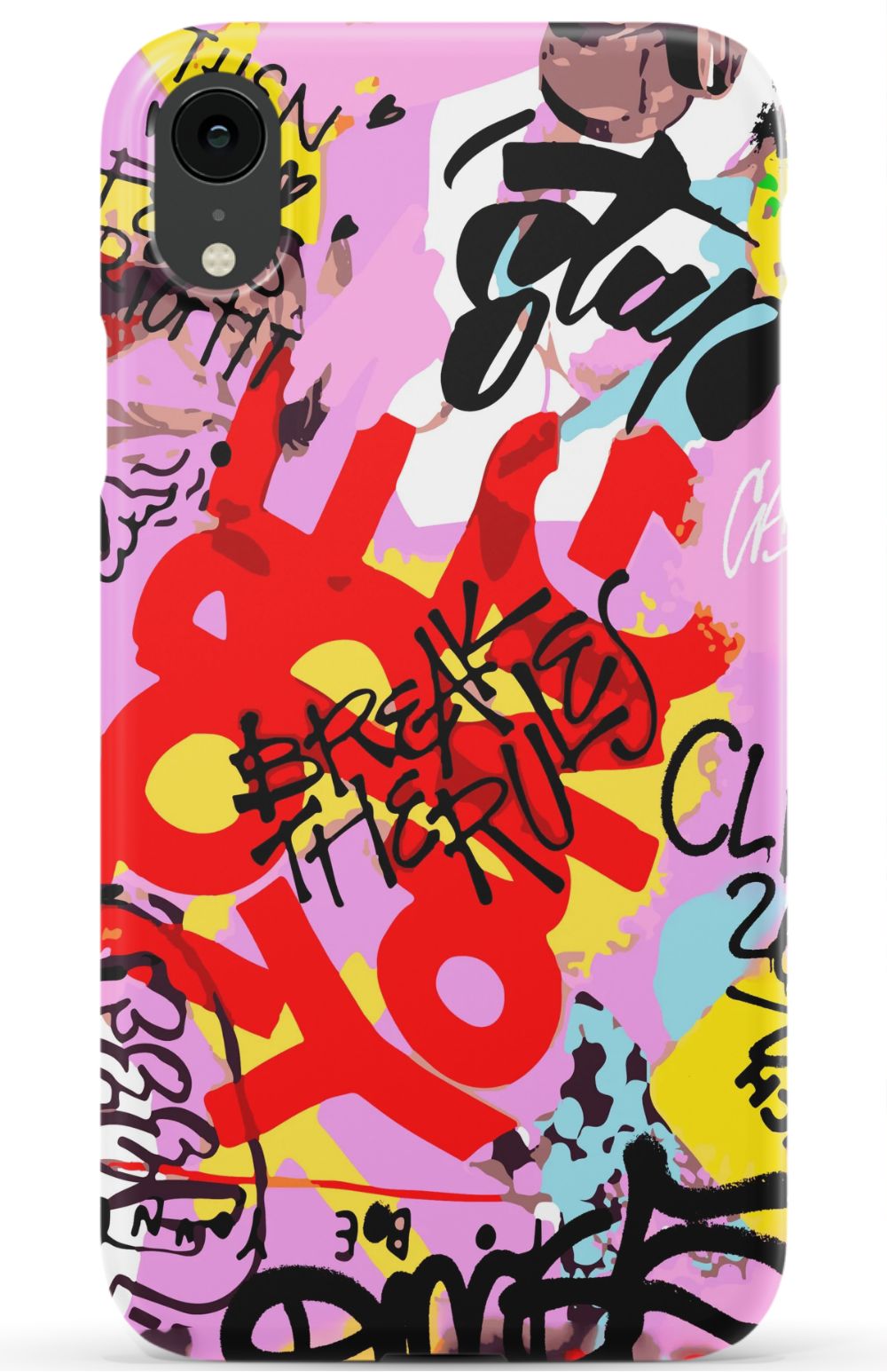Break The Rules Graffiti Phone Case - B7Cases