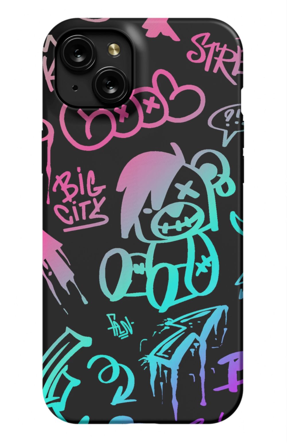 Neon Stickers Graffiti Phone Case - B7Cases