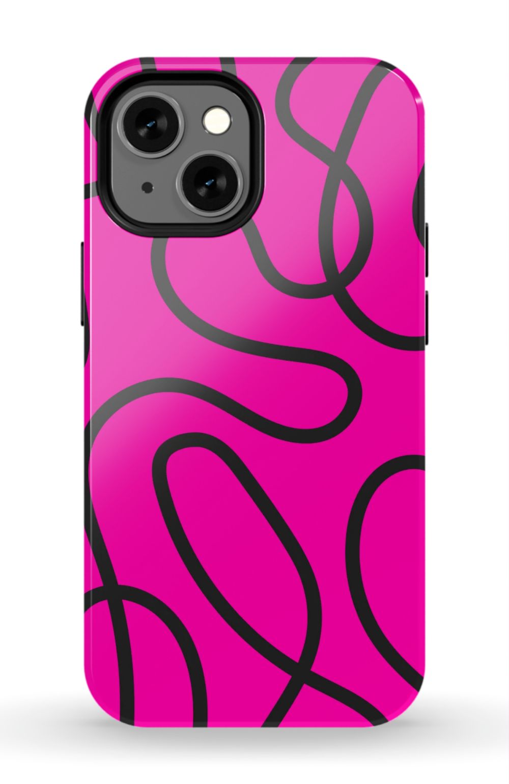 Pink Abstract Squiggles Phone Case - B7Cases