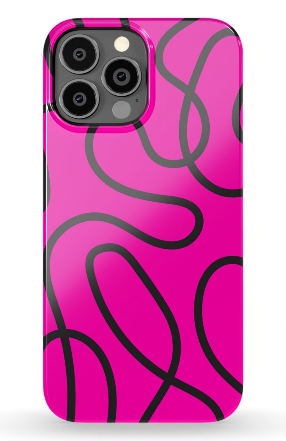 Pink Abstract Squiggles Phone Case - B7Cases