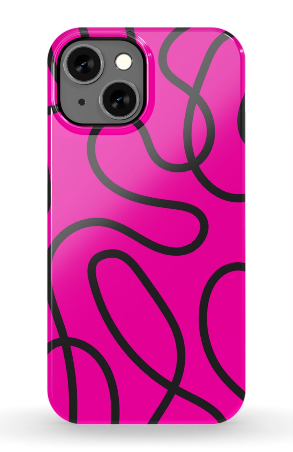 Pink Abstract Squiggles Phone Case - B7Cases