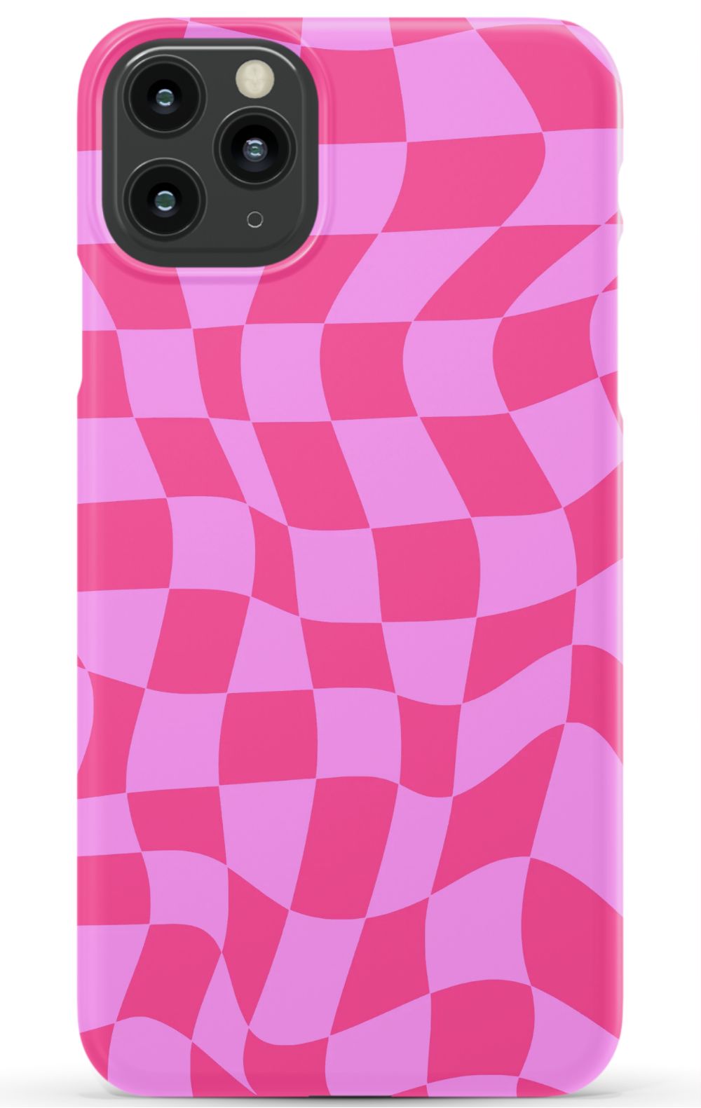 Pink Distorted Checkered Phone Case - B7Cases