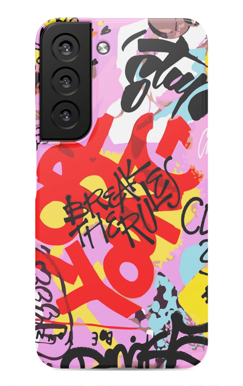 Break The Rules Graffiti Phone Case - B7Cases
