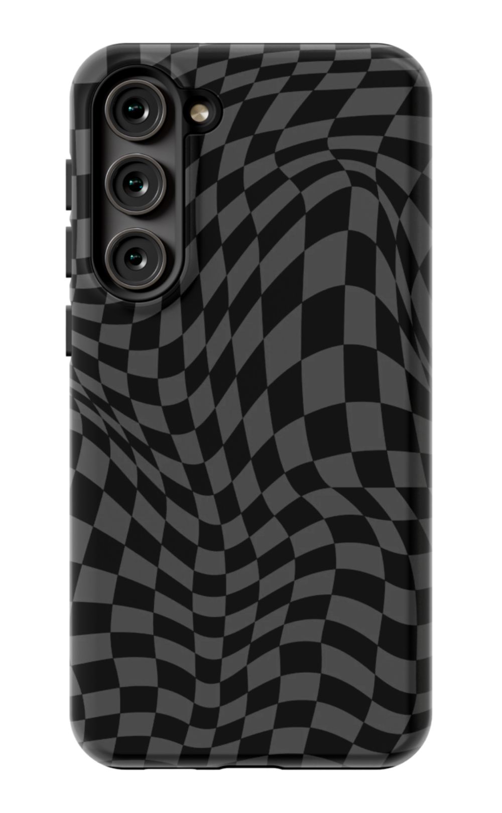 Gray Distorted Checkered Phone Case - B7Cases