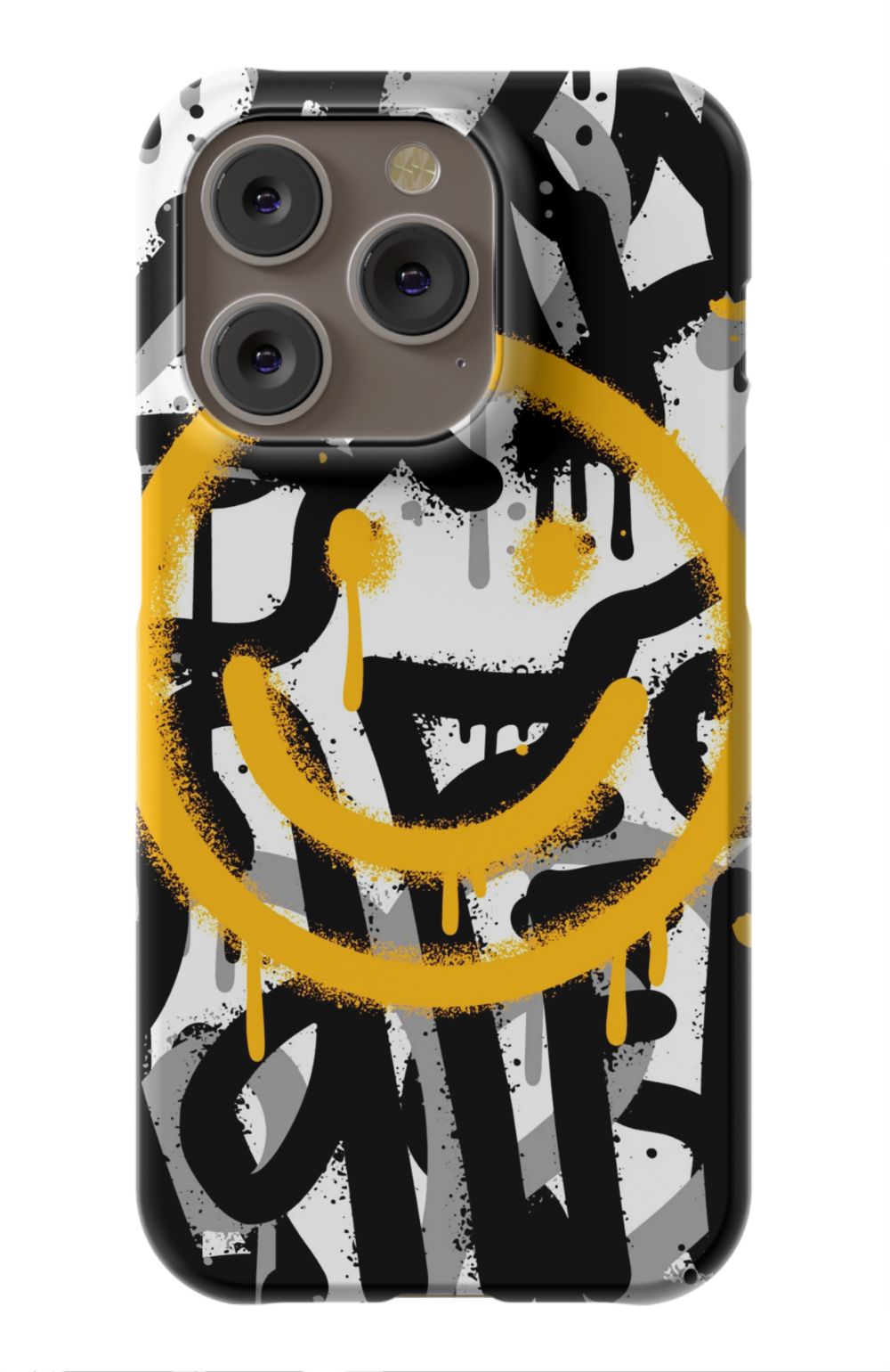 Sprayed Smiley Graffiti Phone Case - B7Cases