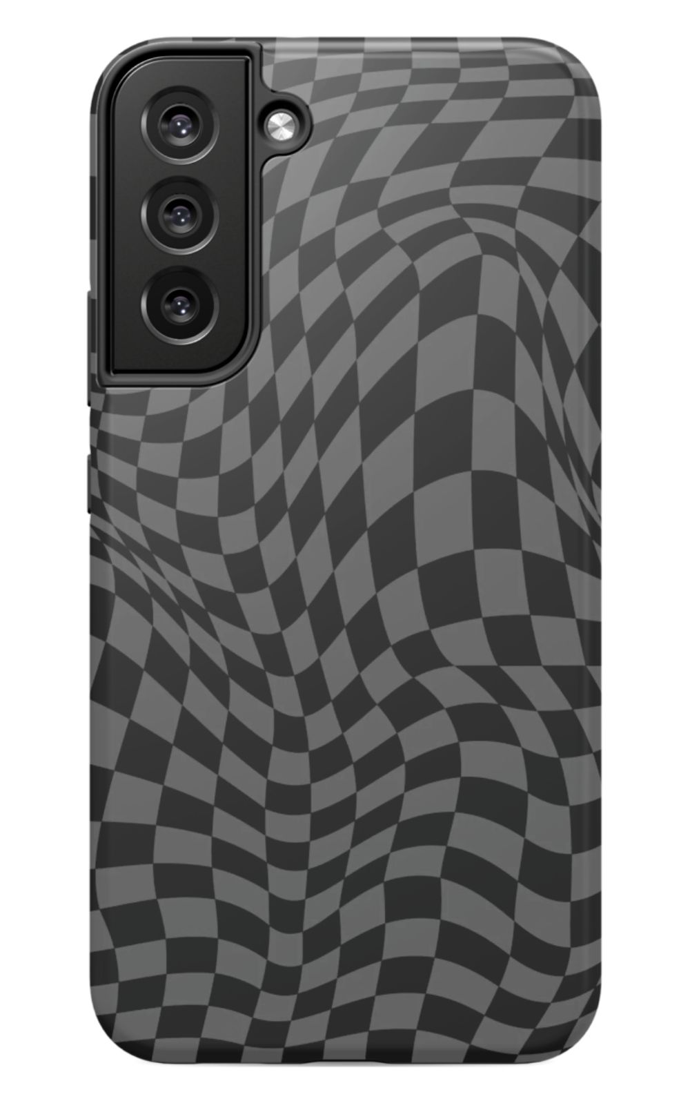 Gray Distorted Checkered Phone Case - B7Cases