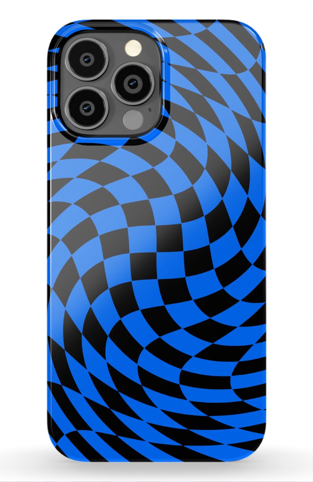 Twisted Blue Checkered Phone Case - B7Cases