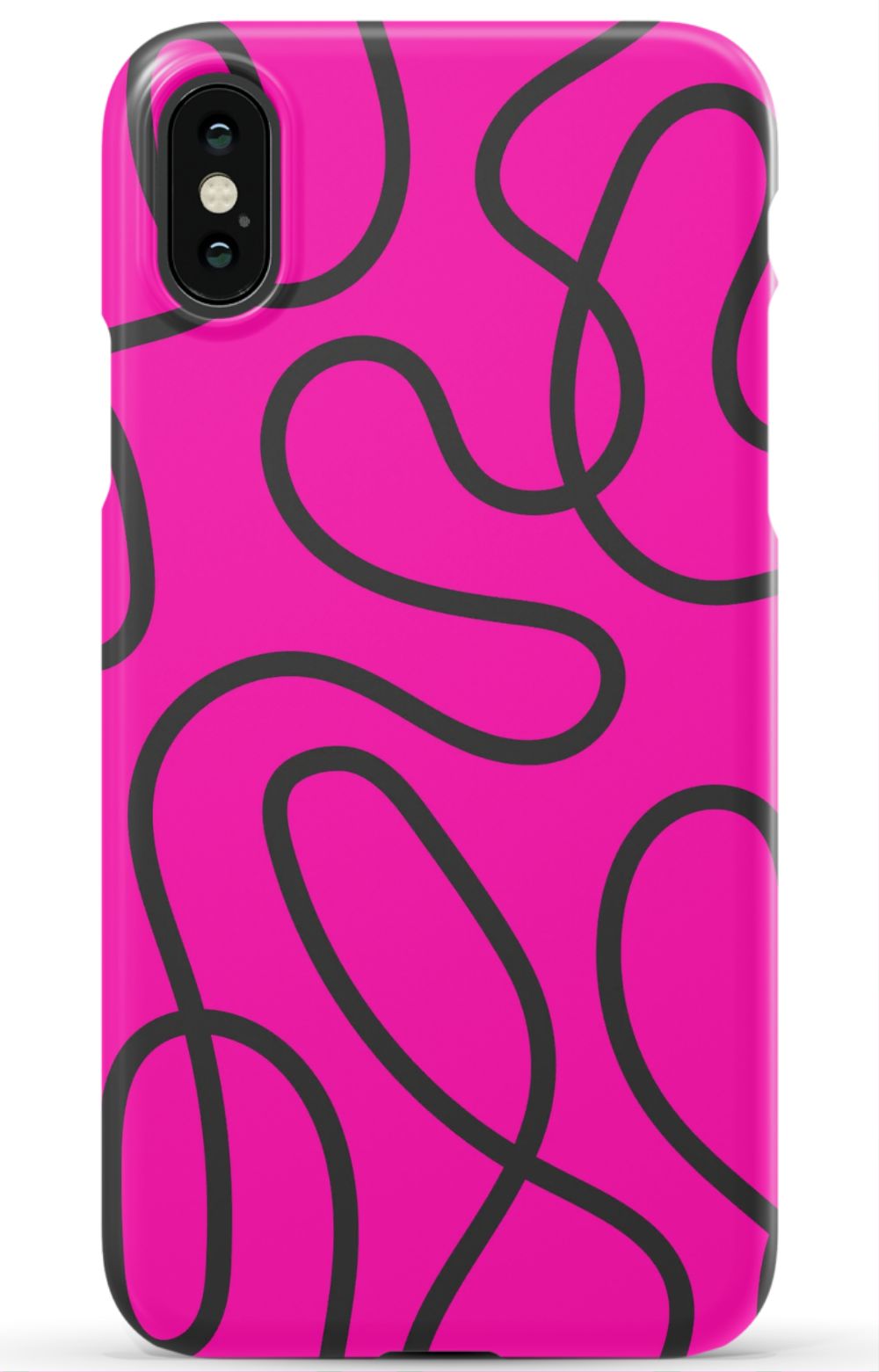 Pink Abstract Squiggles Phone Case - B7Cases