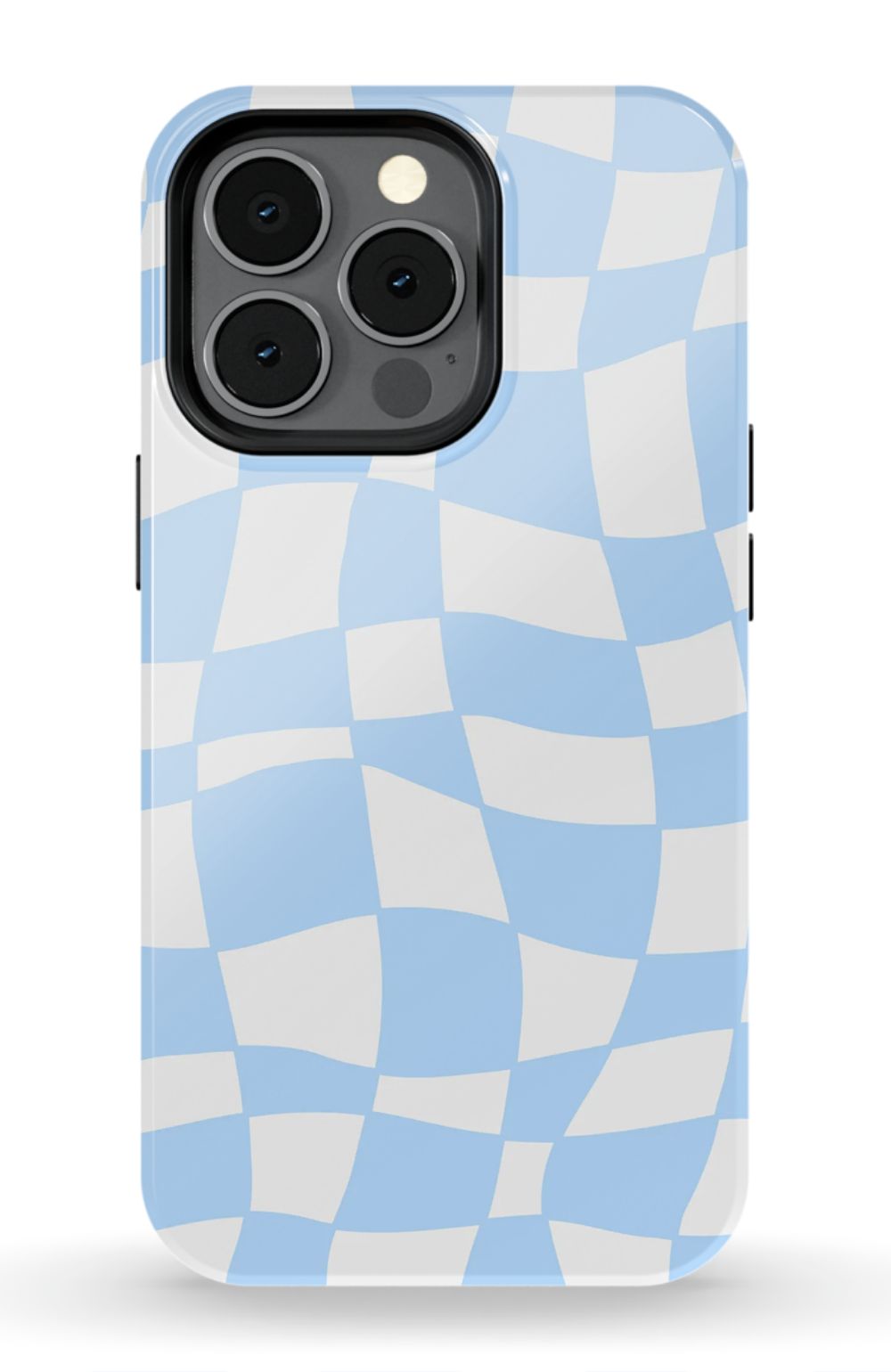 Light Blue Checkered Phone Case - B7Cases
