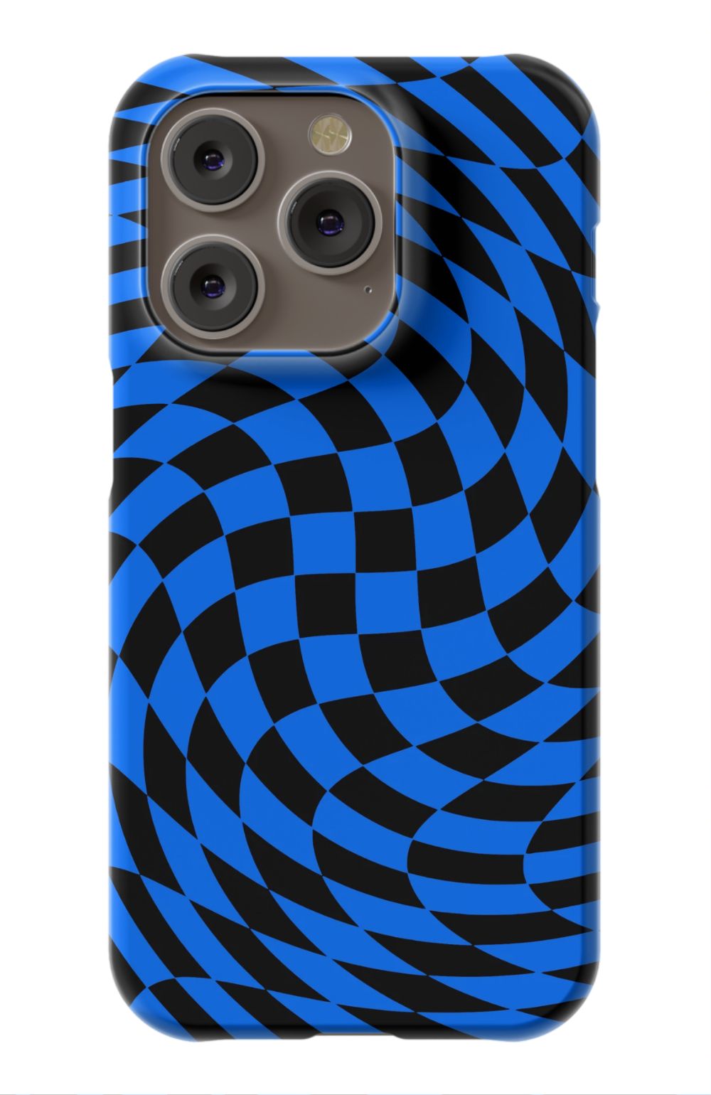 Twisted Blue Checkered Phone Case - B7Cases