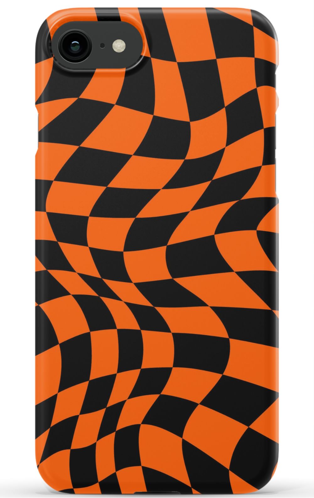 Orange Black Checkered Phone Case - B7Cases
