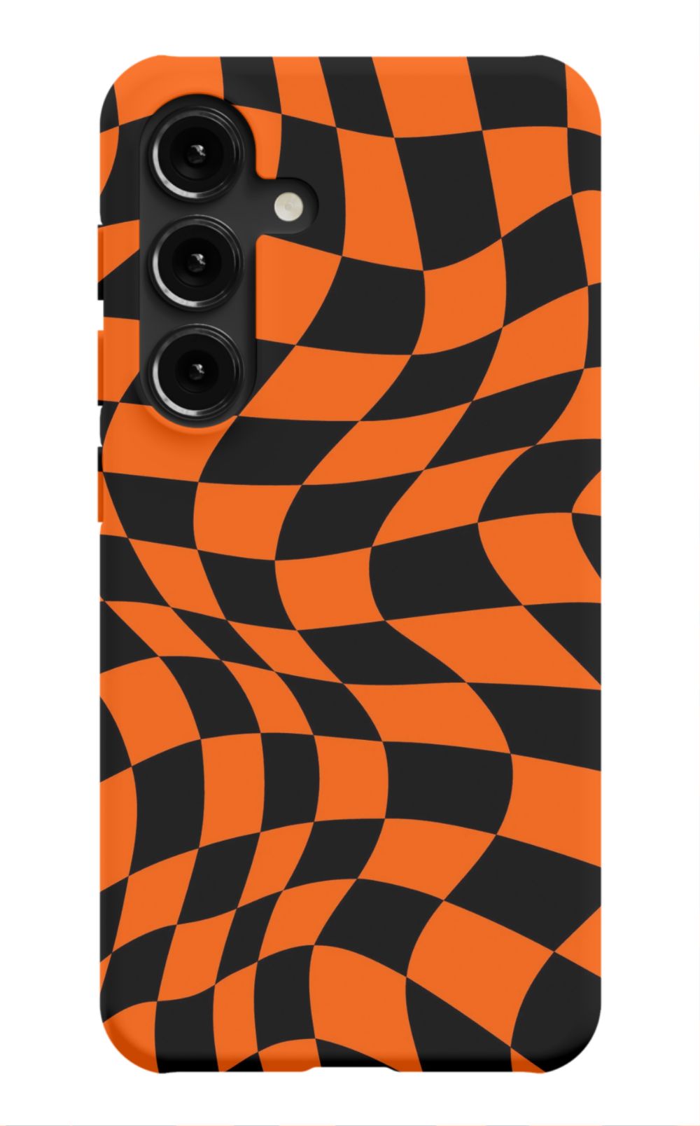 Orange Black Checkered Phone Case - B7Cases