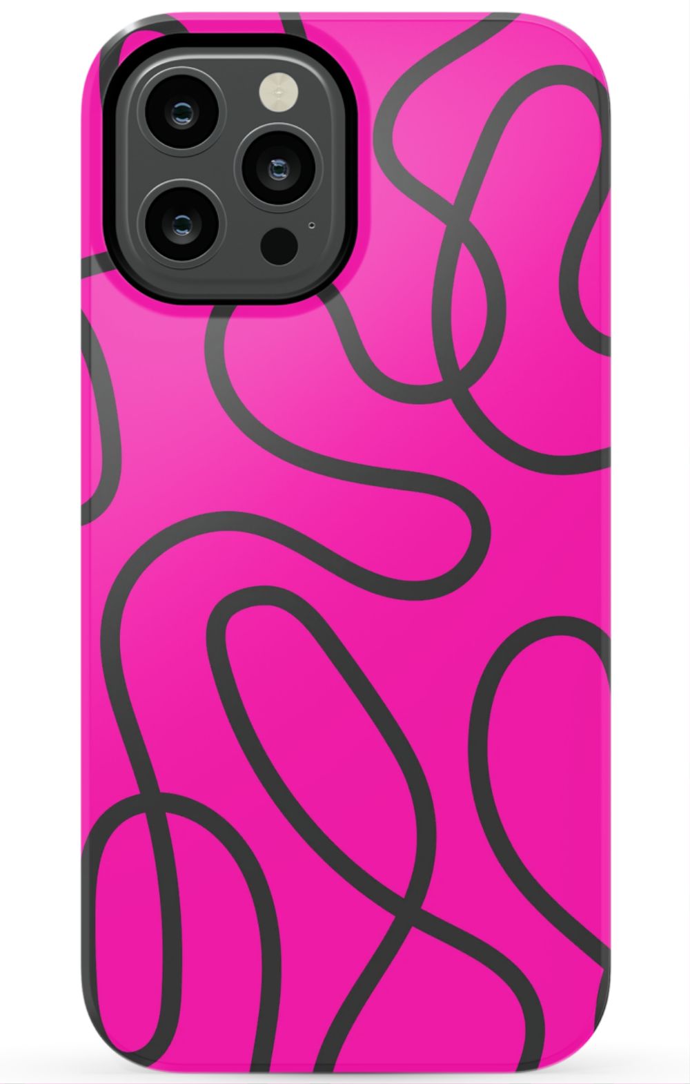 Pink Abstract Squiggles Phone Case - B7Cases