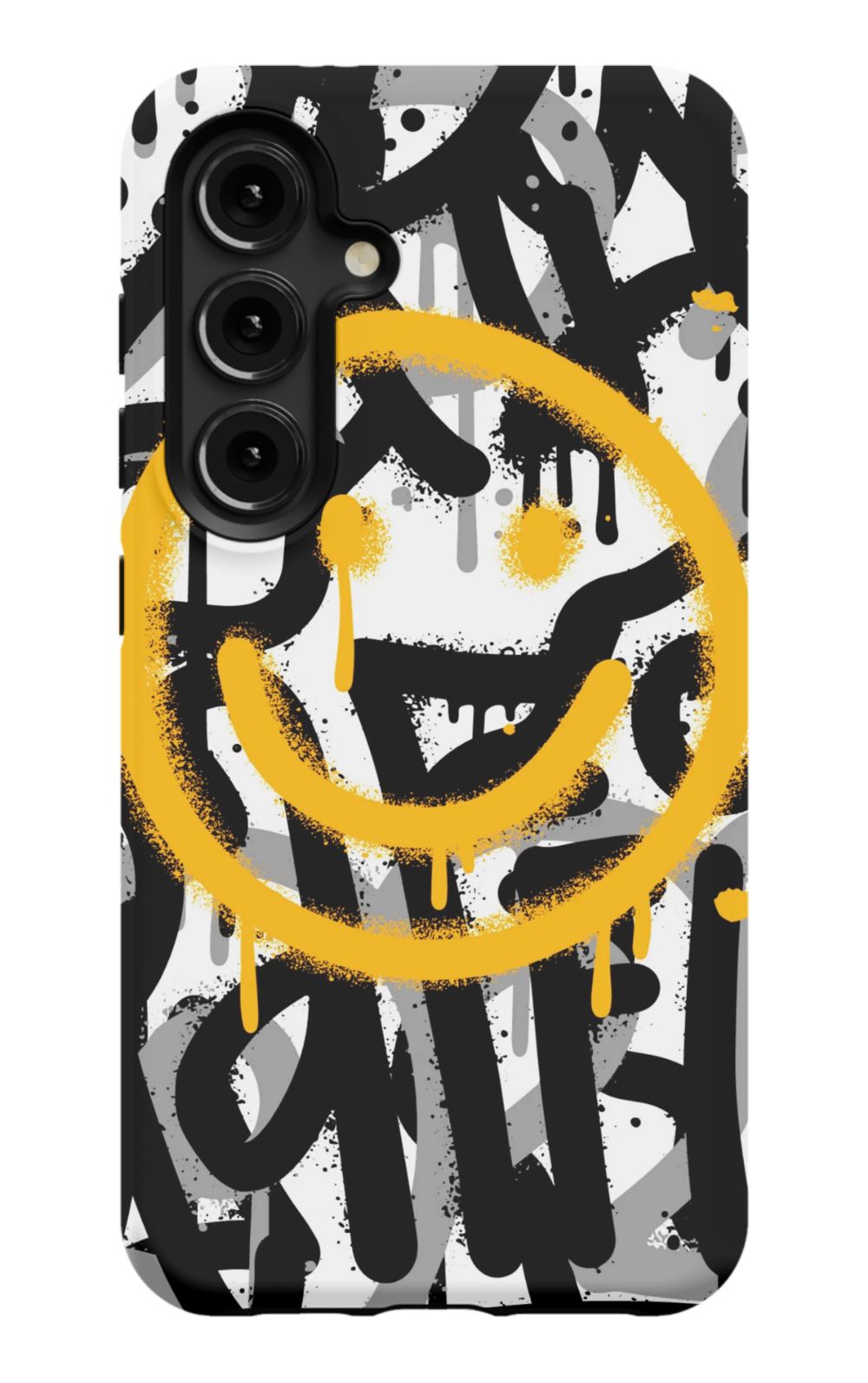 Sprayed Smiley Graffiti Phone Case - B7Cases